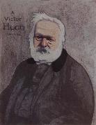 Portrait decoratif of Victor Hugo Felix Vallotton